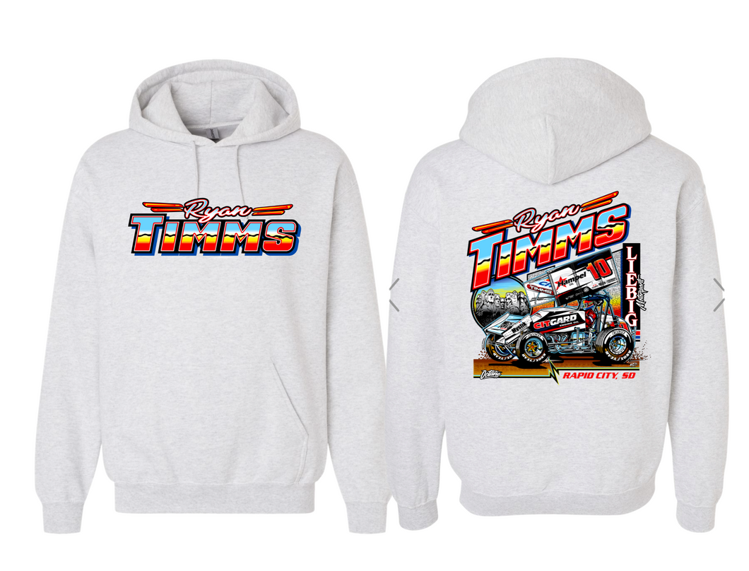 Retro Ryan Timms Hoodie - Ash