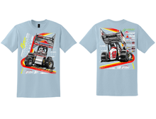 Load image into Gallery viewer, Retro Views T-shirt - Light Blue
