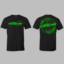 Load image into Gallery viewer, RYAN TIMMS LIFESTYLE  T-SHIRT (BLACK/NEON GREEN)
