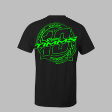 Load image into Gallery viewer, RYAN TIMMS LIFESTYLE  T-SHIRT (BLACK/NEON GREEN)
