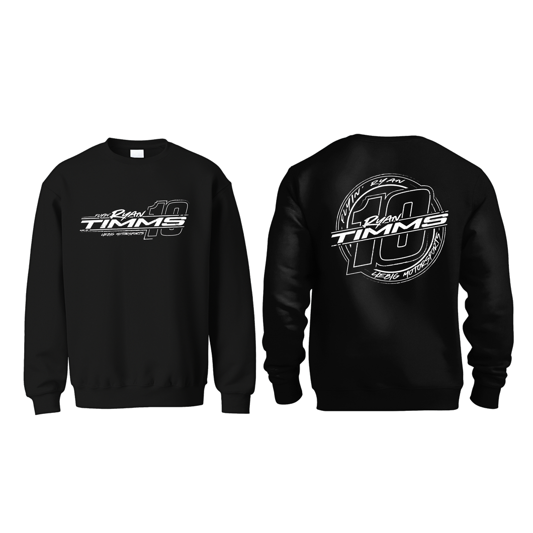 RYAN LIFESTYLE  Crewneck Sweatshirt BLACK/WHITE