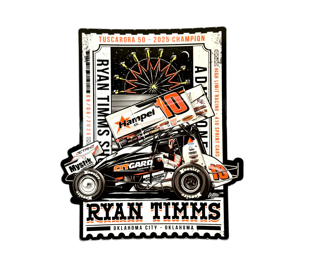 Decal - Tuscarora 50-2025 Champion Sprint Car Sticker