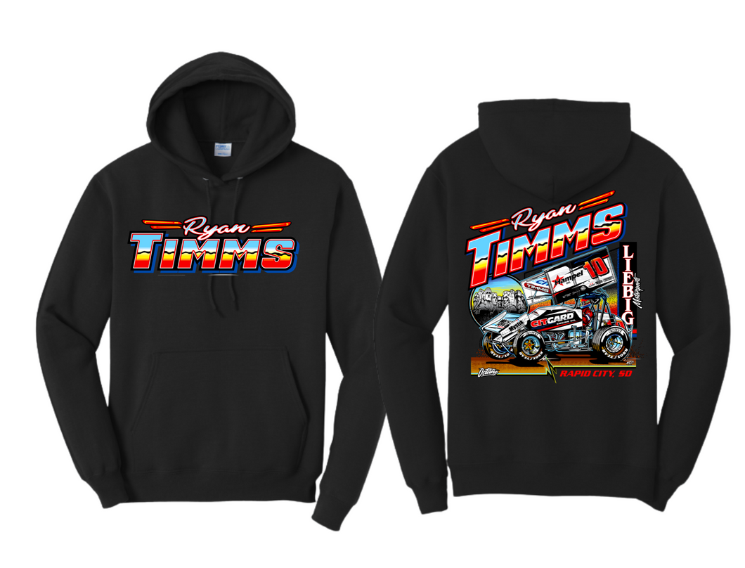 Retro Ryan Timms Hoodie - Black