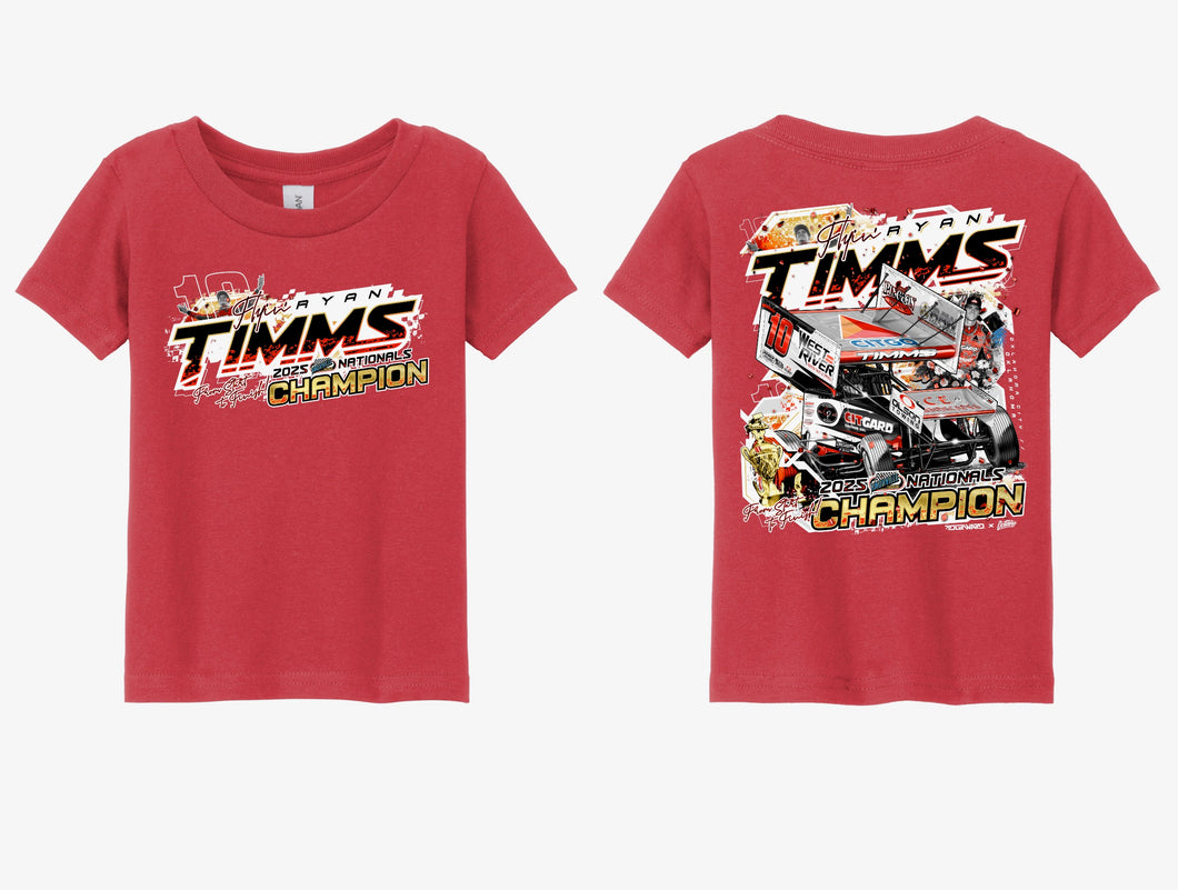 Knoxville Nationals Champion T-Shirt YOUTH & TODDLER - Red