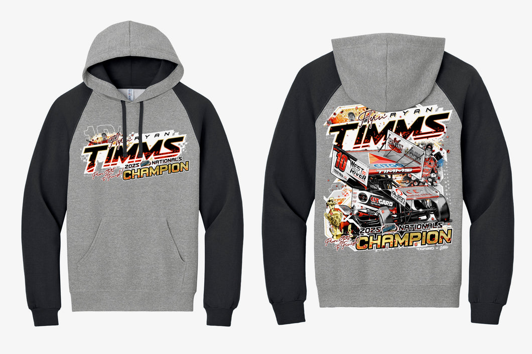 Knoxville Nationals Champion Hoodie - Oxford/Black