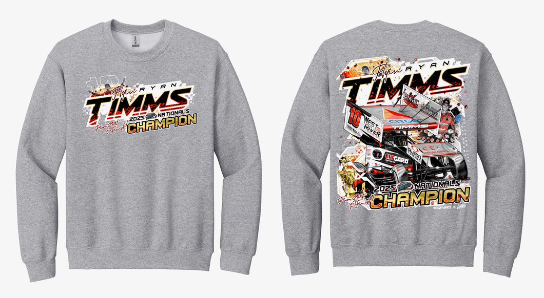 Knoxville Nationals Champion Crewneck - Sport Grey
