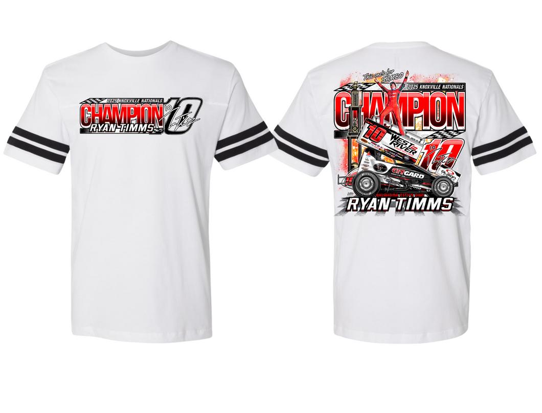 Natty Champ Jersey Tee - White/Black