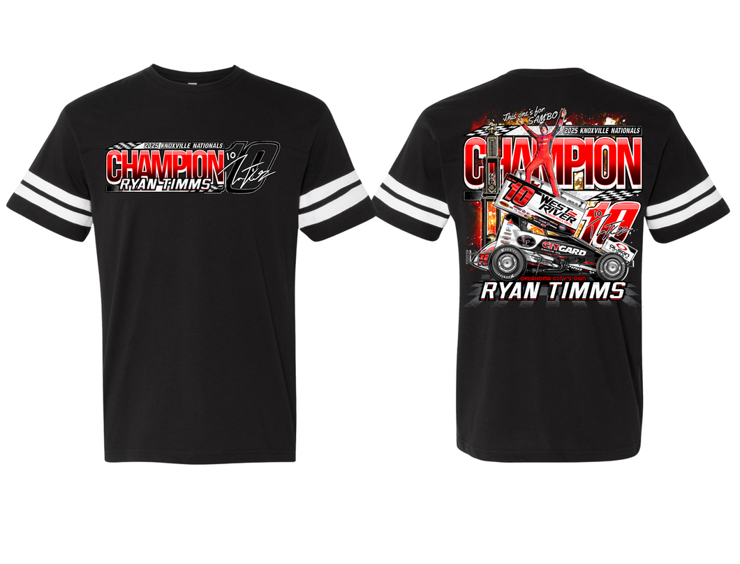 Natty Champ Jersey Tee - Black/White